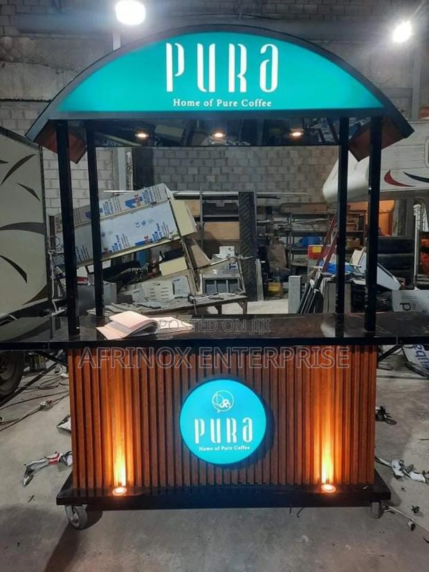 Custom Fast Food Push CartDesigned to Match Your Menu - main view