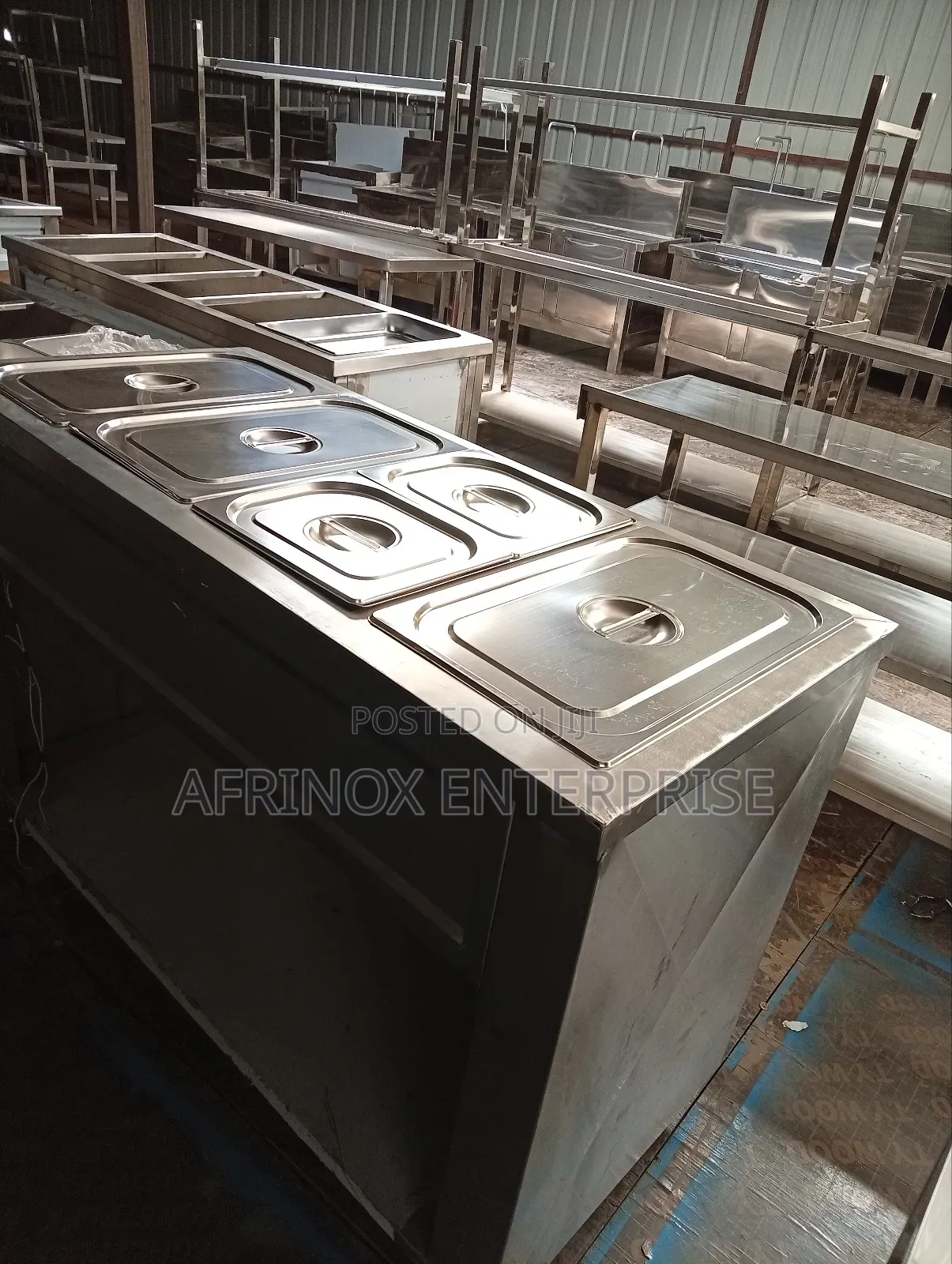 S.S Display Food Warmer Without Glass Cover