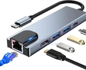 Brand New 8 in 1 Type C to Hdmi, Usb, Type C, Rj45,