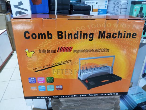 Comb A4 Binding Machine Ideal For Cyber/Schools/ Offices - thumbnail 3