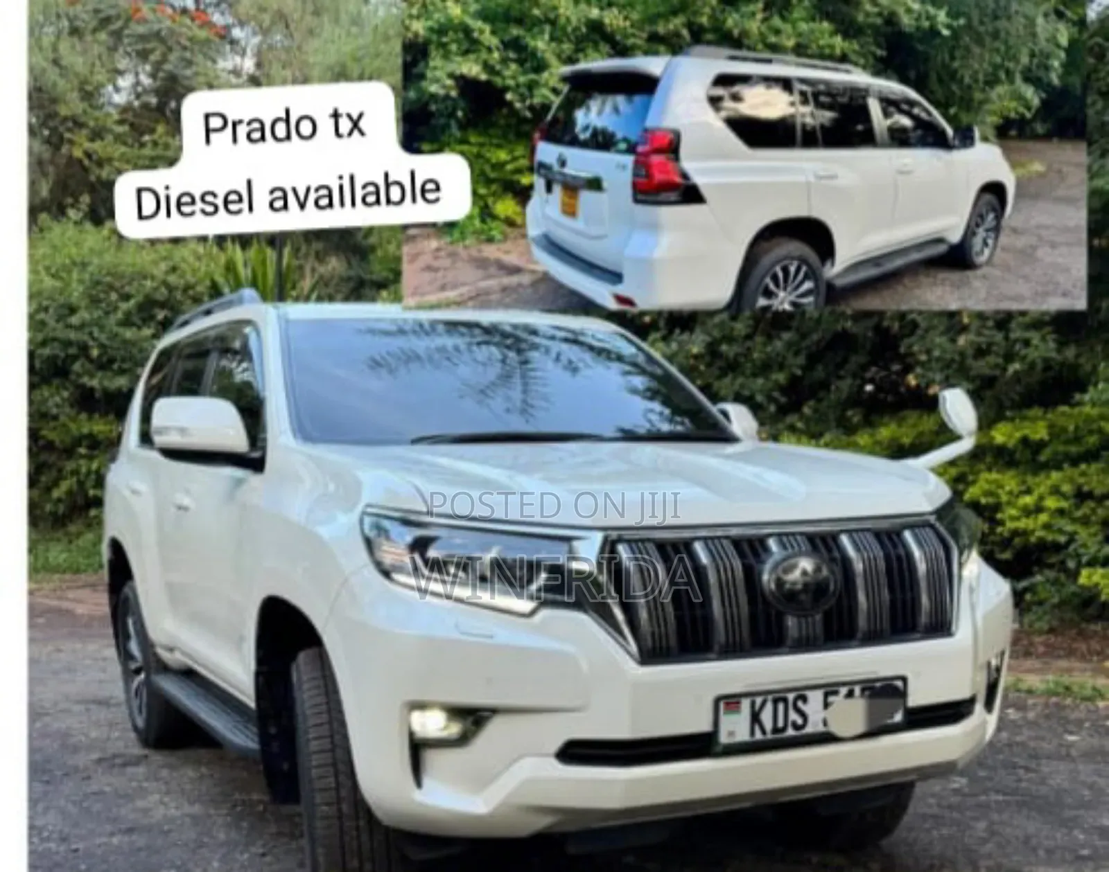 Serviced Diesel Prados Woth Sunroof Car Hire Payment After Delivery