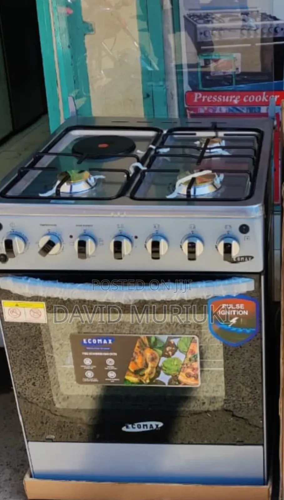 50*55 Ecomax 3+1 Cooker
Free Gas Pipe, Spatula, Frying Pan