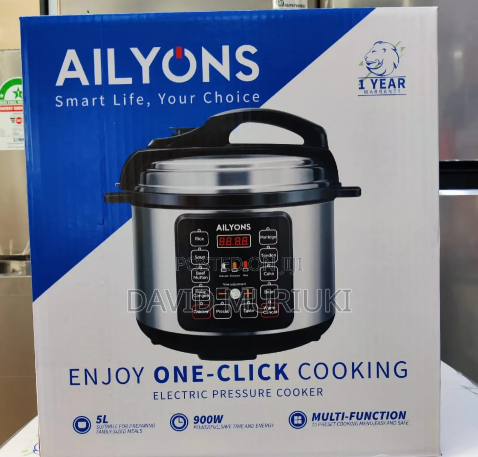 5 Litres Ailyons Pressure Cooker.
