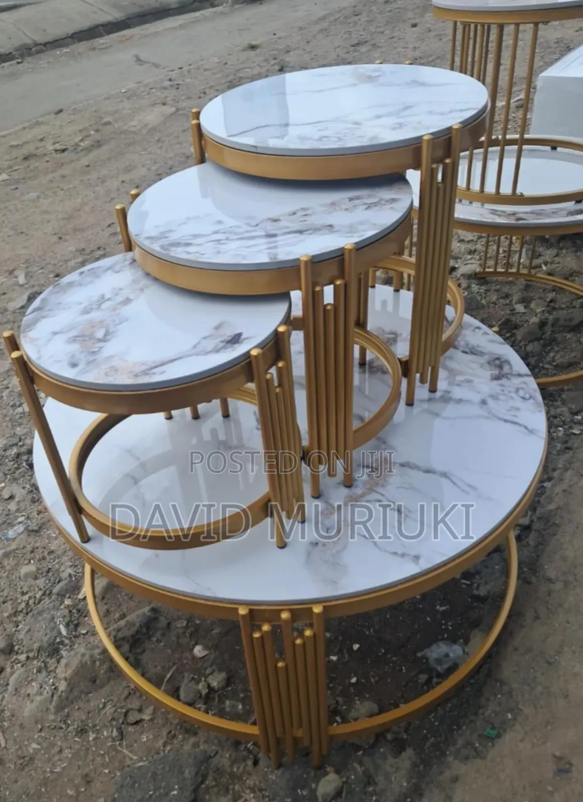 4 in 1 Executive Pure Marble Table.