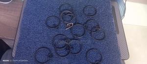 Black Drippery Rings For Window Curtain Rods - thumbnail 2