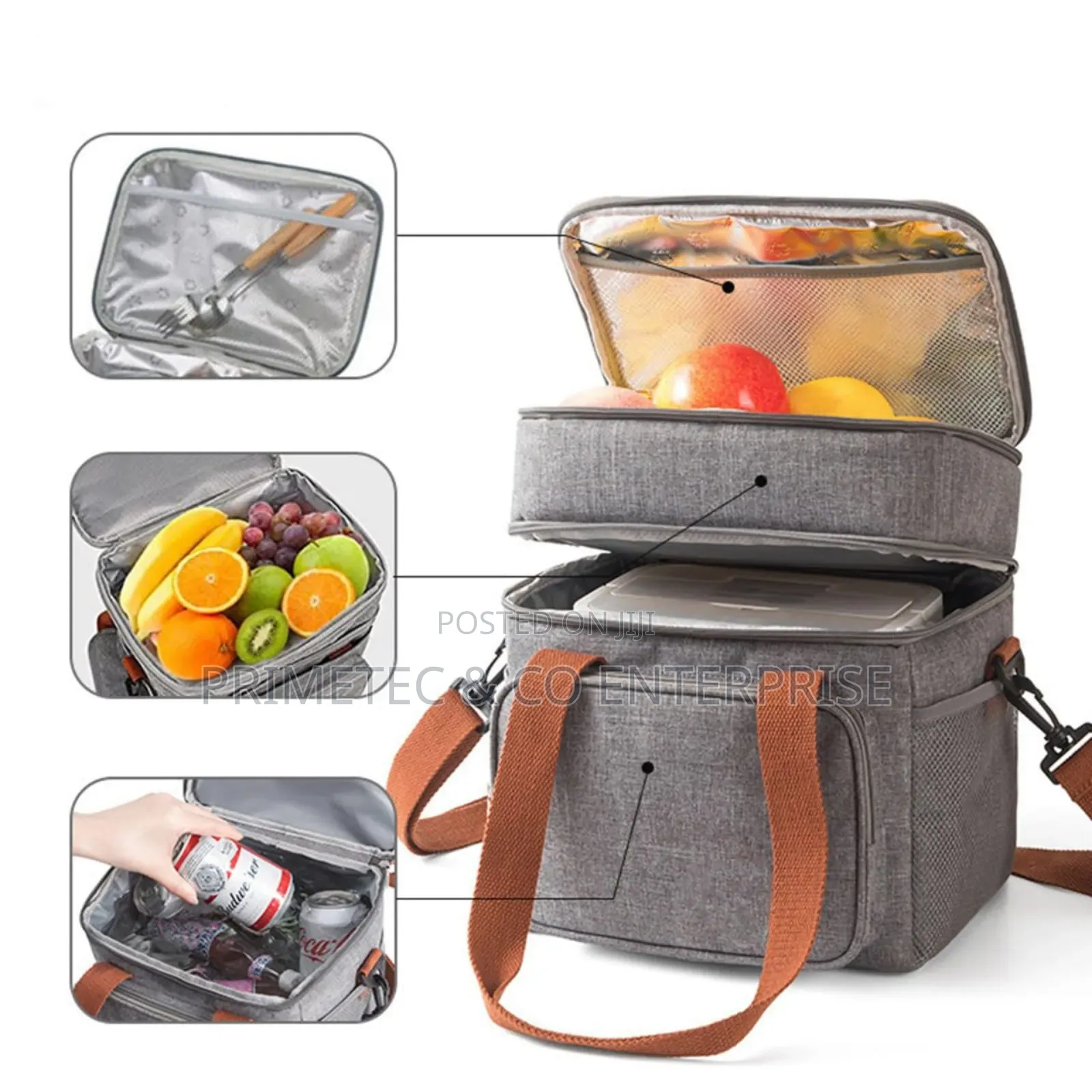 Brivilas Branded 2 Layer Insulated Food Bag