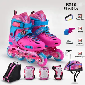 Kids Inline Skates Set | Ages 4–12 | Skates, Helmet Pads