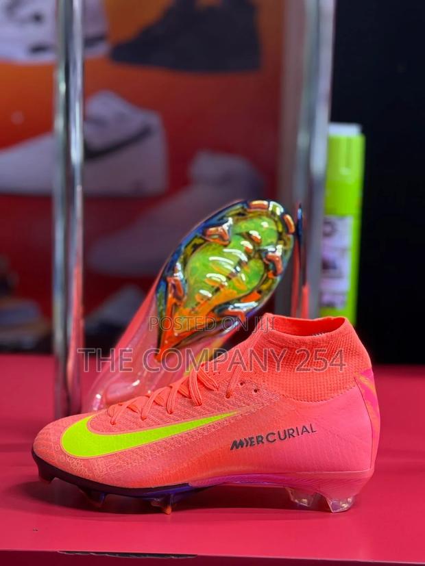 Quality Casual Leather High Boot Nike Crazy Fast Soccer Boots - thumbnail 6