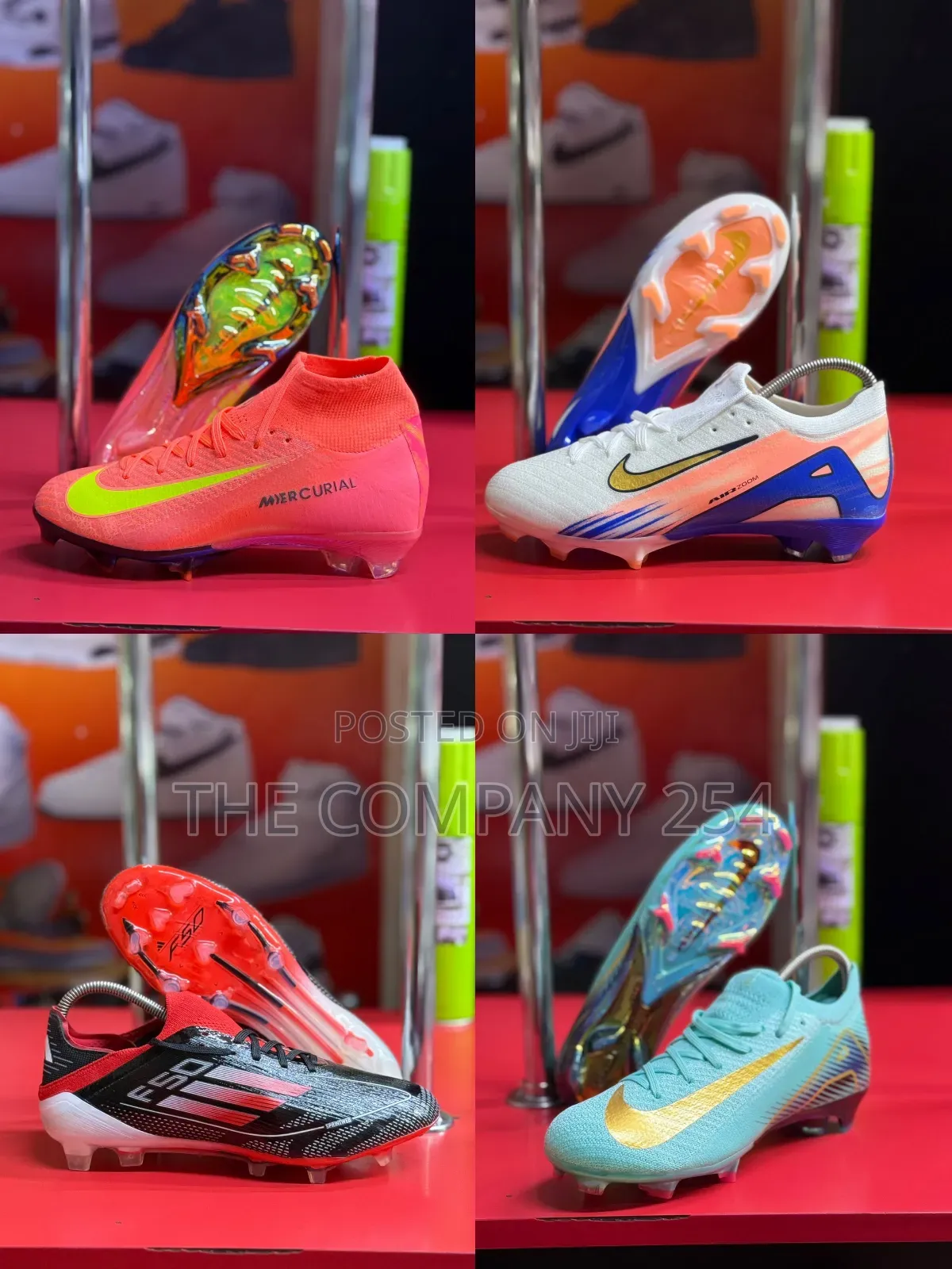 Quality Casual Leather Boot Soccer Uniforms Spike Football Shoes