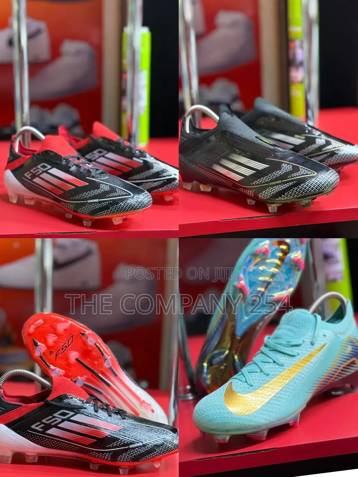 Quality Casual Leather Boot Soccer Uniforms Spike Football Shoes