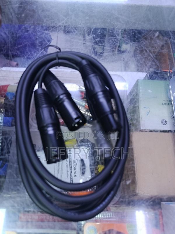XLR-Female to 2-XLR Male Splitter Aux Audio Sound