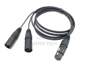 XLR-Female to 2-XLR Male Splitter Aux Audio Sound