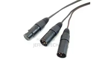 XLR-Female to 2-XLR Male Splitter Aux Audio Sound