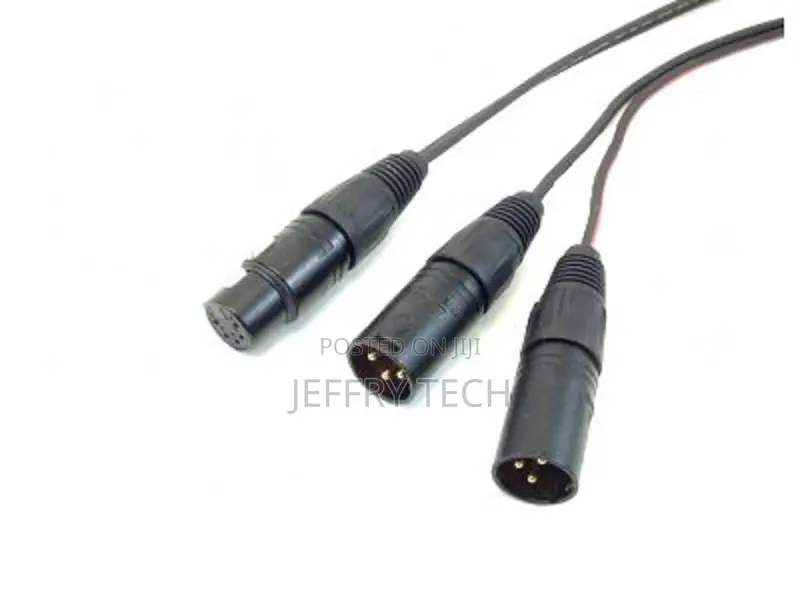 XLR-Female to 2-XLR Male Splitter Aux Audio Sound