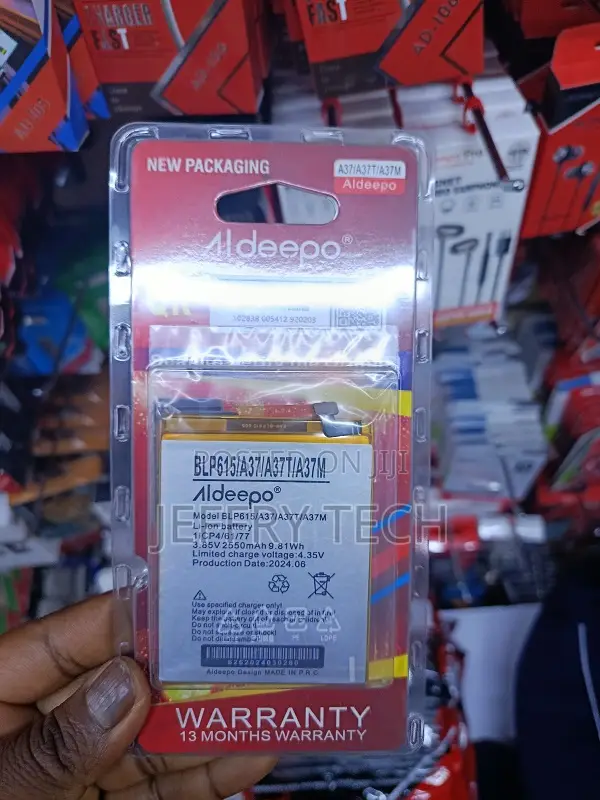 Aldeepo Replacement Battery for the Oppo A37 Smartphone Models.