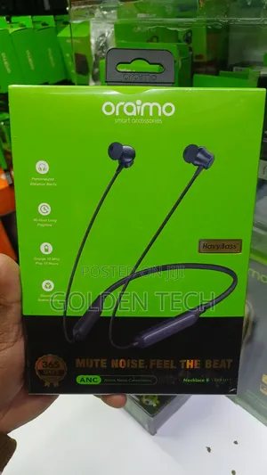 Oraimo Necklace 5 30db Noise Cancellation Call Vibration Earphones