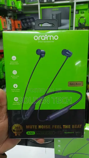 Oraimo Necklace 5 30db Noise Cancellation Call Vibration Neckband 