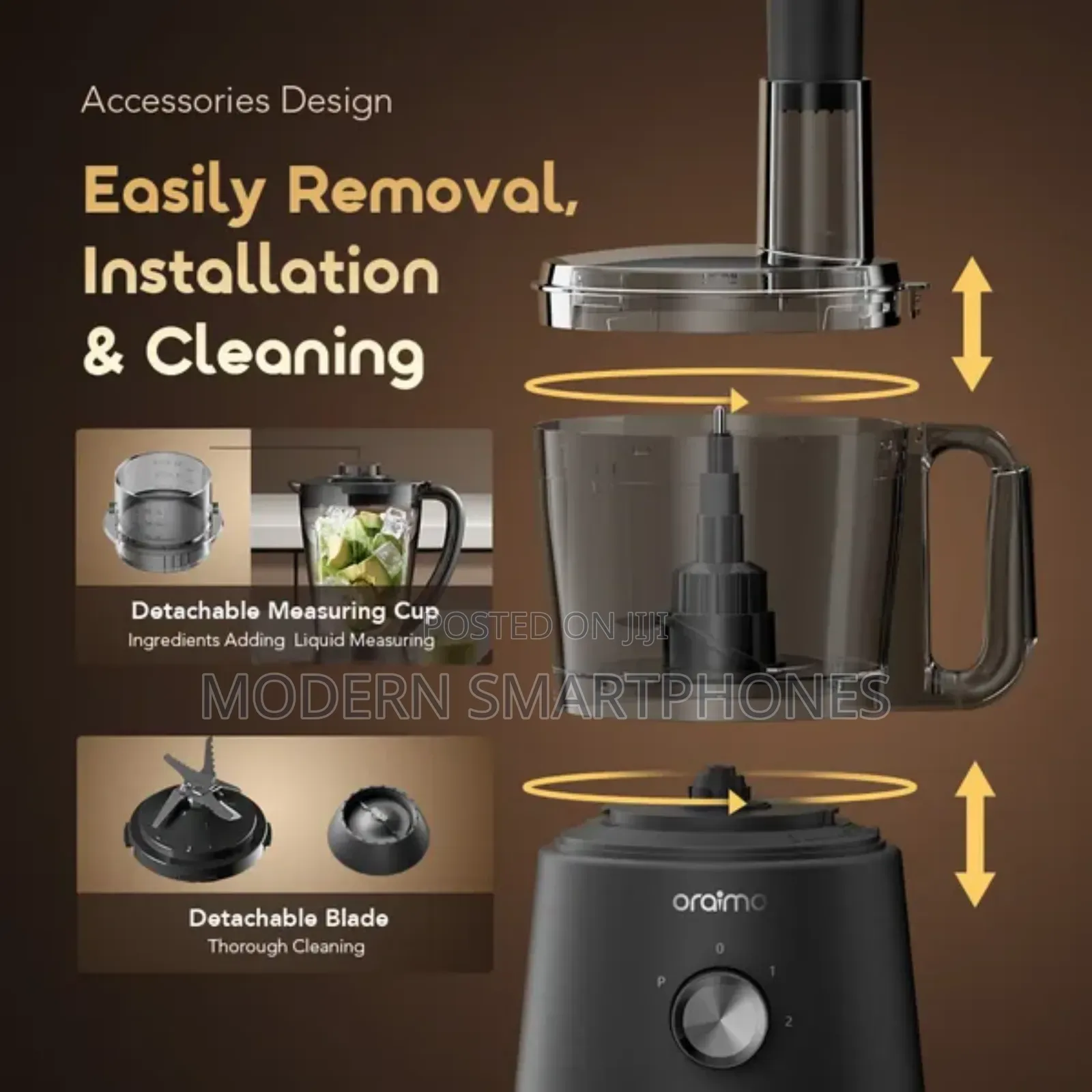 Oraimo Omniblend 1500w 4-in-1 Multifunctional Blender