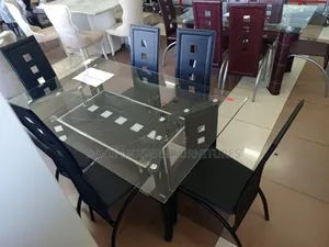 Modern Glass Dining Table Set
