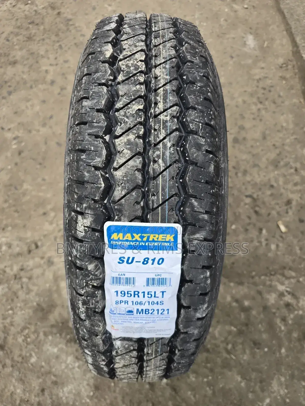 195 R15 Maxtrek (Commercial)