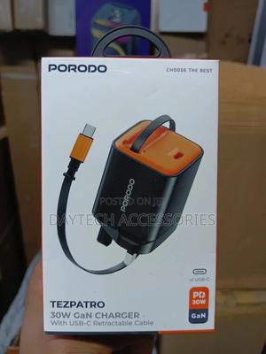Porodo 30w Charger With Usb-C Retractable Cable - thumbnail 2