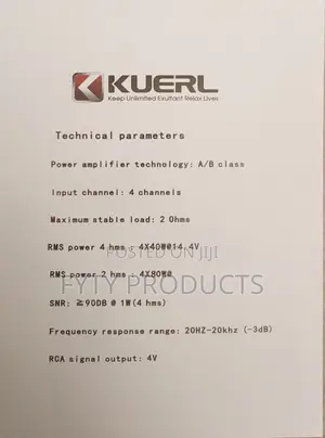 Kuerl DSP Amplifier 4*80w