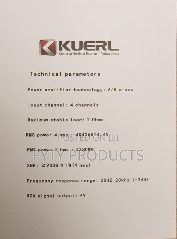 Kuerl DSP Amplifier 4*80w - thumbnail 2