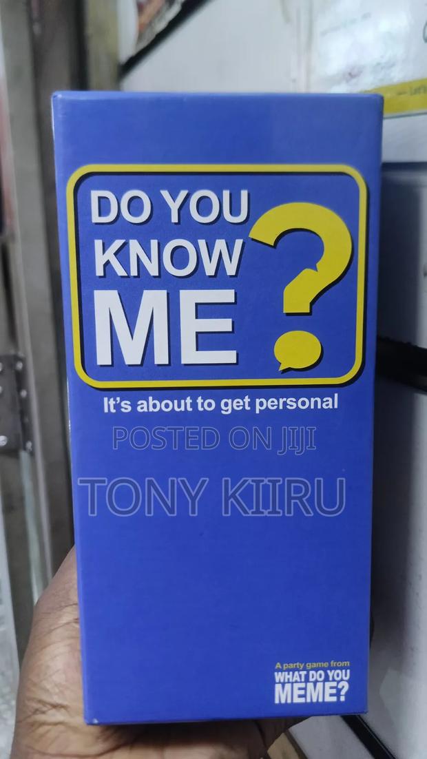 Do You Know Me Card Game - main view