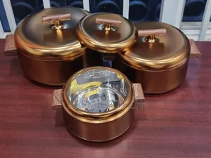 Unique Very High Quality Forever Gold Insulated Hotpot
