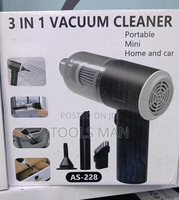 3-in-1 Mini Portable Rechargeable Vacuum Cleaner.