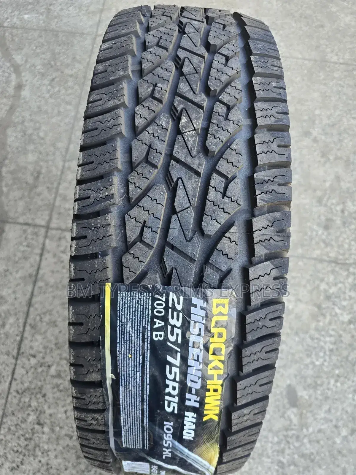 235 /75 R15 Blackhawk Tyres (All Terrein)