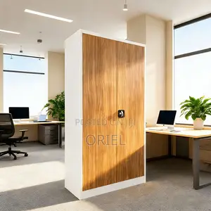 Office Cabinet : 2-Door Stainless Metal Office Cabinet
