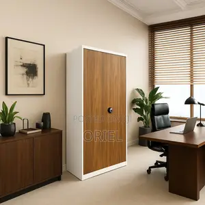 Office Cabinet : 2-Door Stainless Metal Office Cabinet