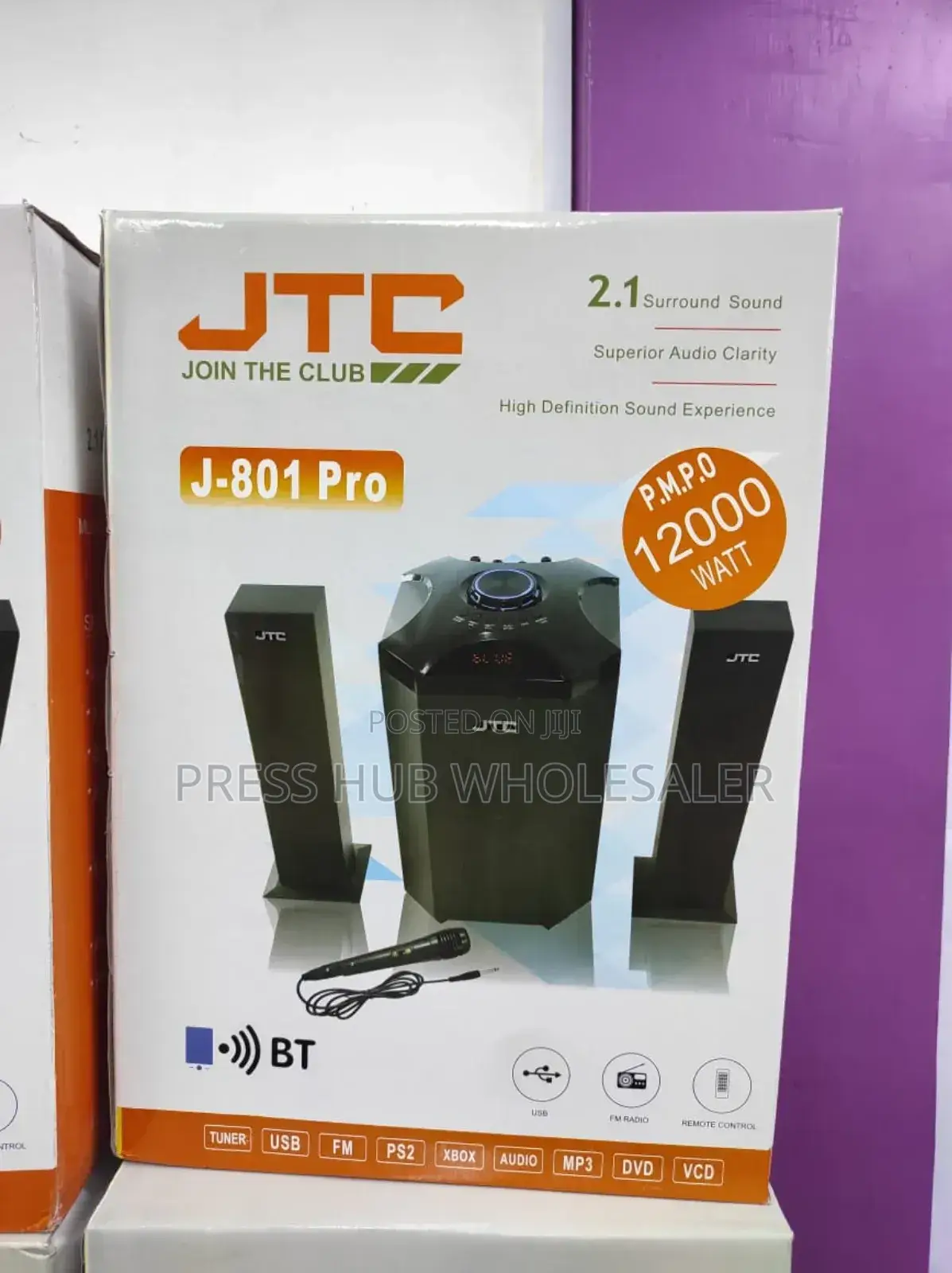 JTC J-801 Pro 2.1 Channel Multimedia Speaker System" 