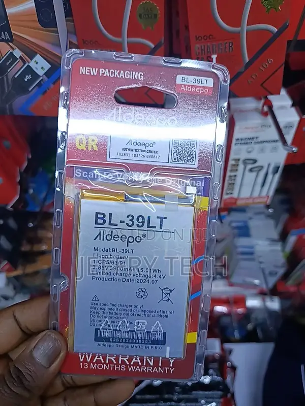 Aldeepo Bl-39lt Li-Ion Battery for the Tecno Spark 4 and Spark 4 Pro