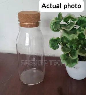 Airtight Glass Bottle Spongy Bamboo Cork