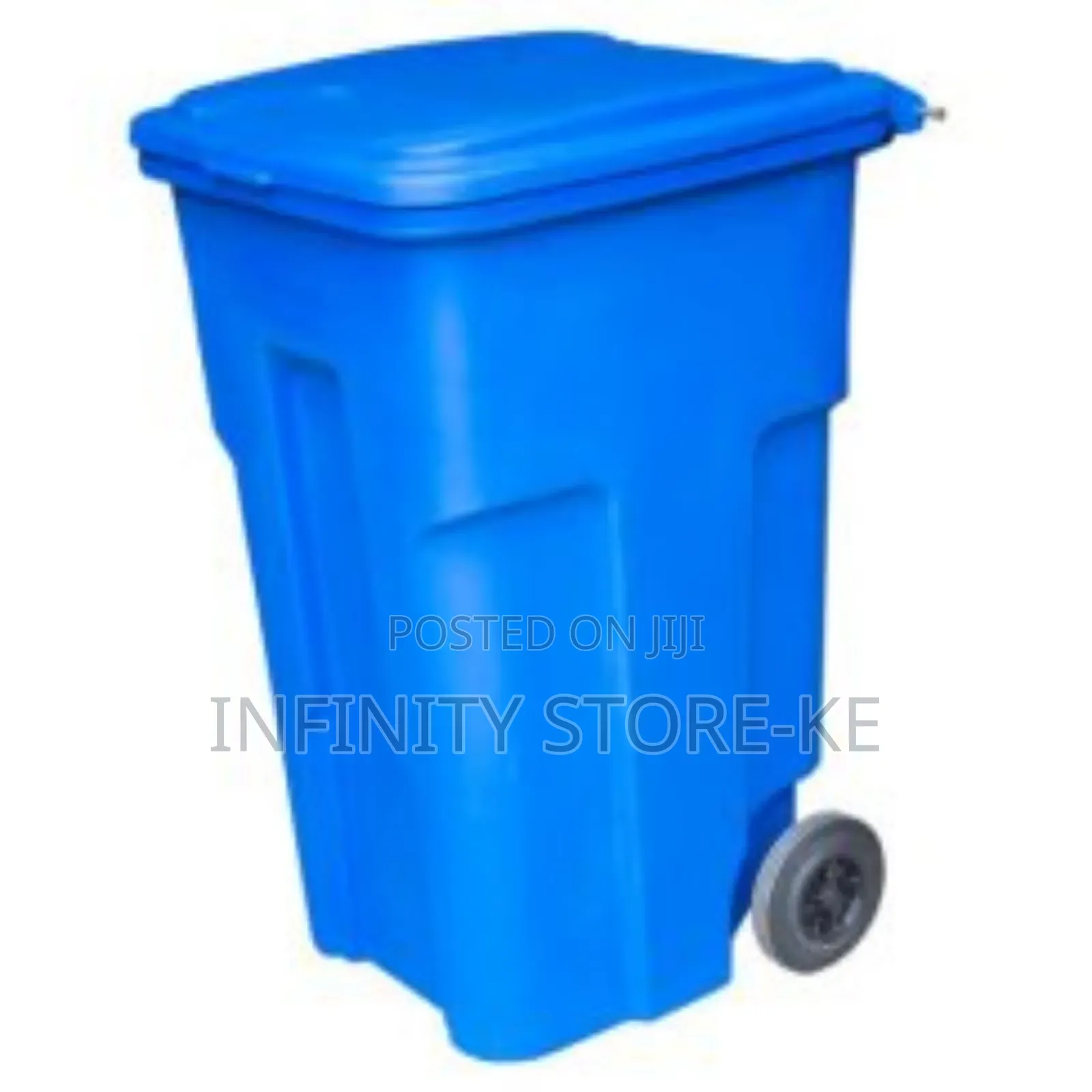 Toptank 120 LTR Blue Garbage Bin With Wheels and Handles/ Garbage Bin