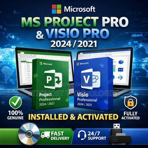 Microsoft Ms Project Pro Visio Pro 2024/2021 Installed And Activated - thumbnail 2