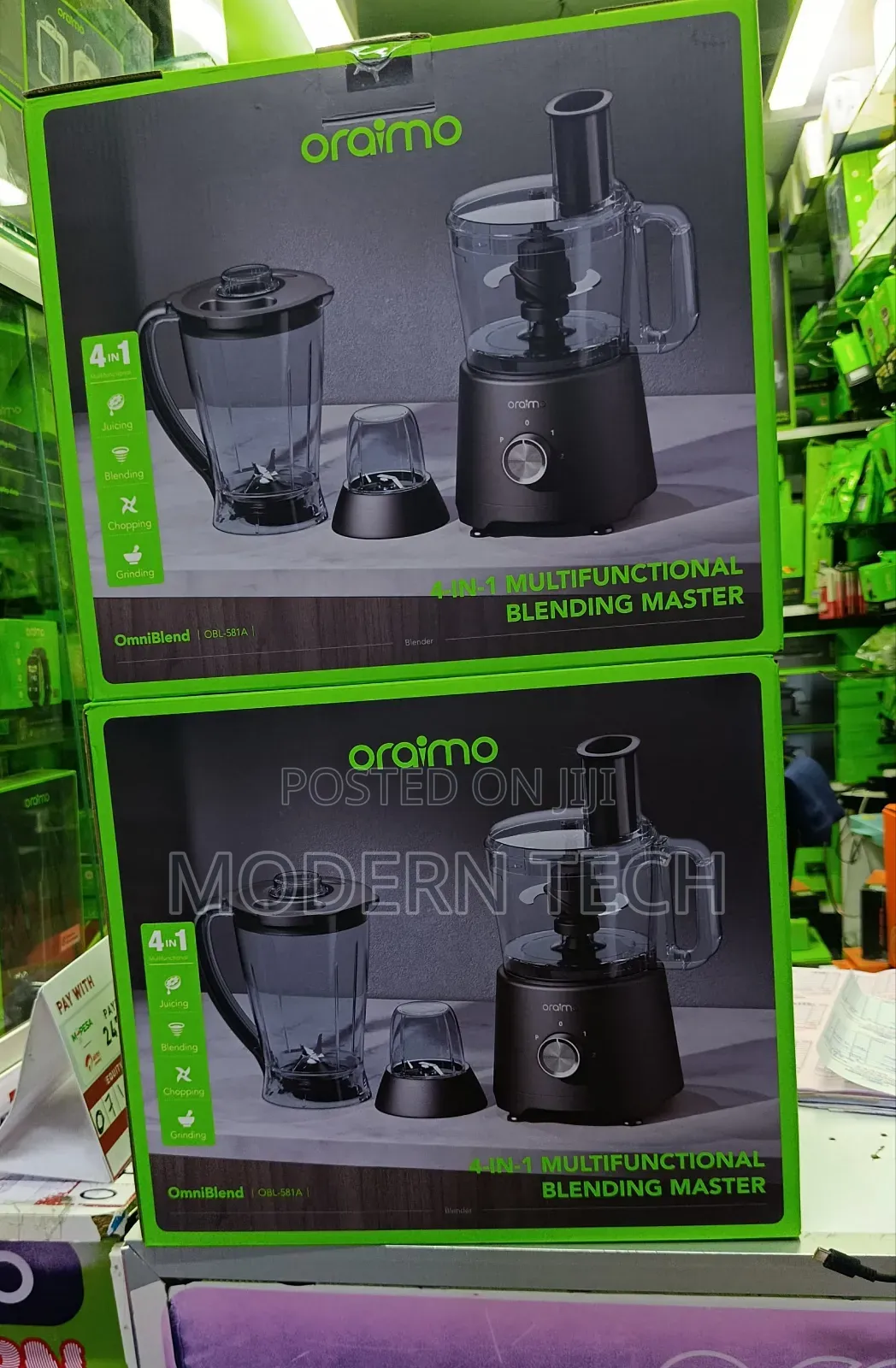 Oraimo Omniblend 1500w 4-in-1 Multifunctional Electric Blender
