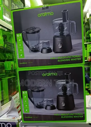 Oraimo 4-in-1 Multifunctional Blender – Blend, Juice, Chop Grind