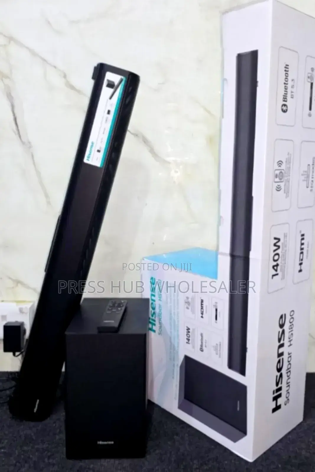 Hisense Hs1800 2.1-Channel Soundbar System" 