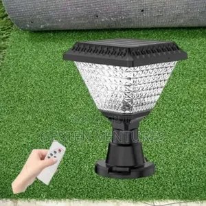 Solar-Powered Gate Pillar Light