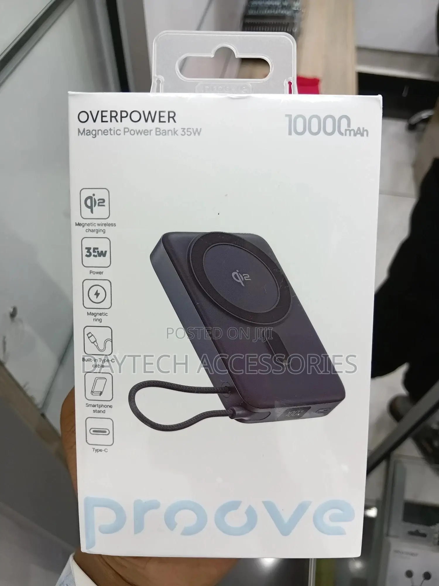 This Is a Proove Overpower Magnetic Power Bank 35w.