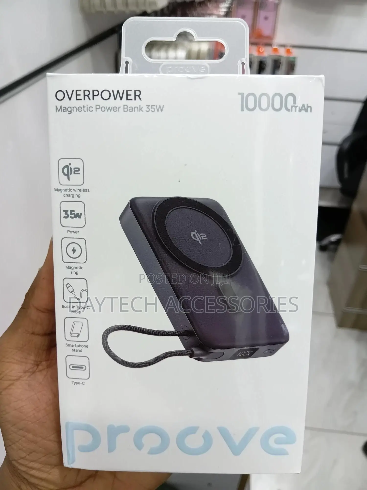 This Is a Proove Overpower Magnetic Power Bank 35w.