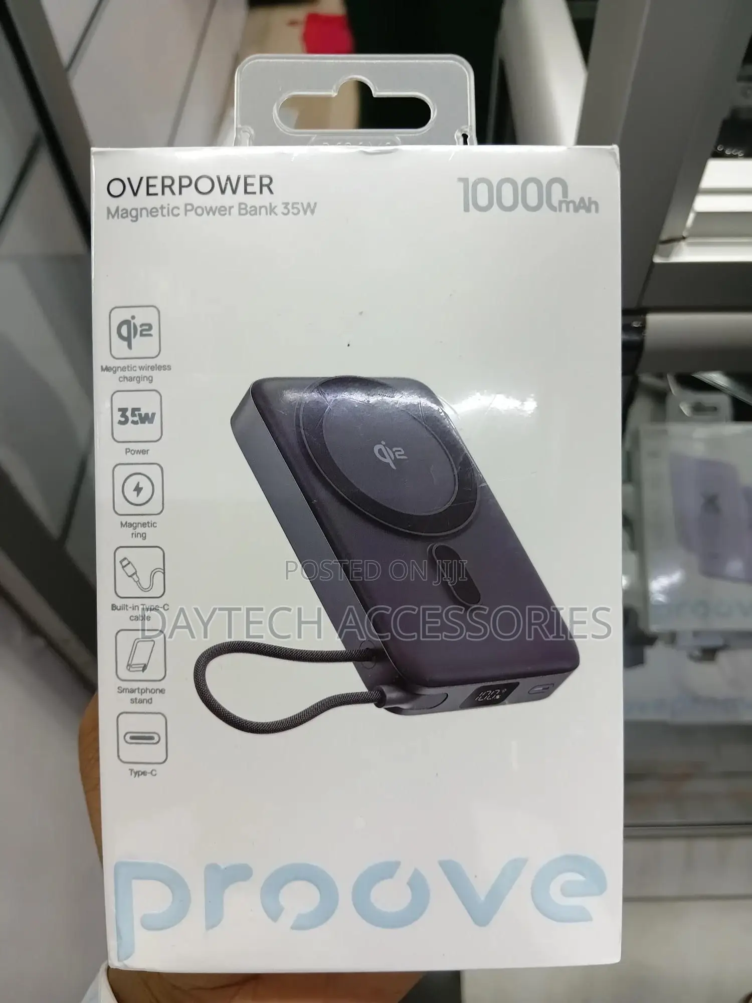 This Is a Proove Overpower Magnetic Power Bank 35w.