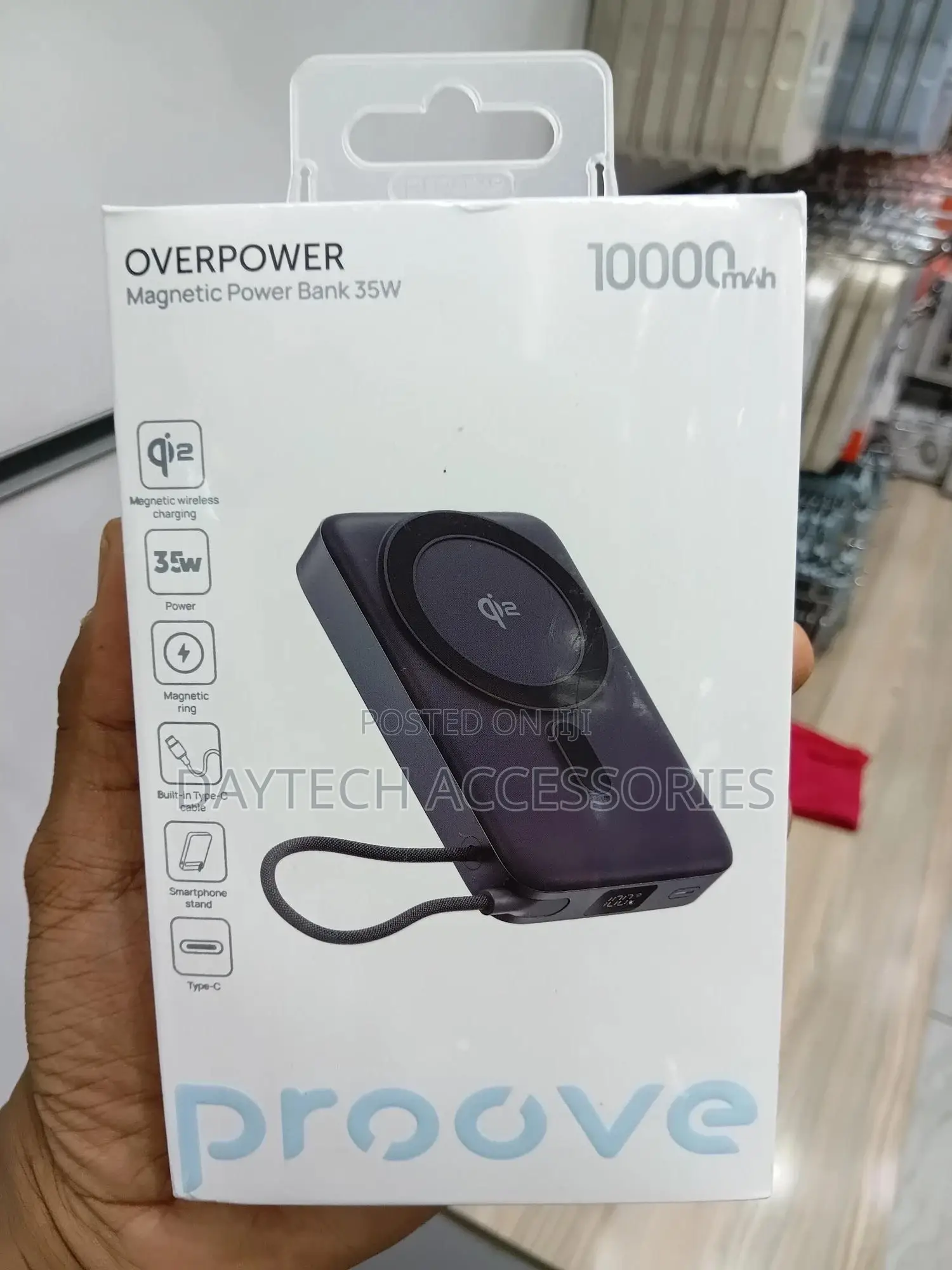Proove Overpower 35w 10000mah Qi2 With Integrated Type Ccharging Cable