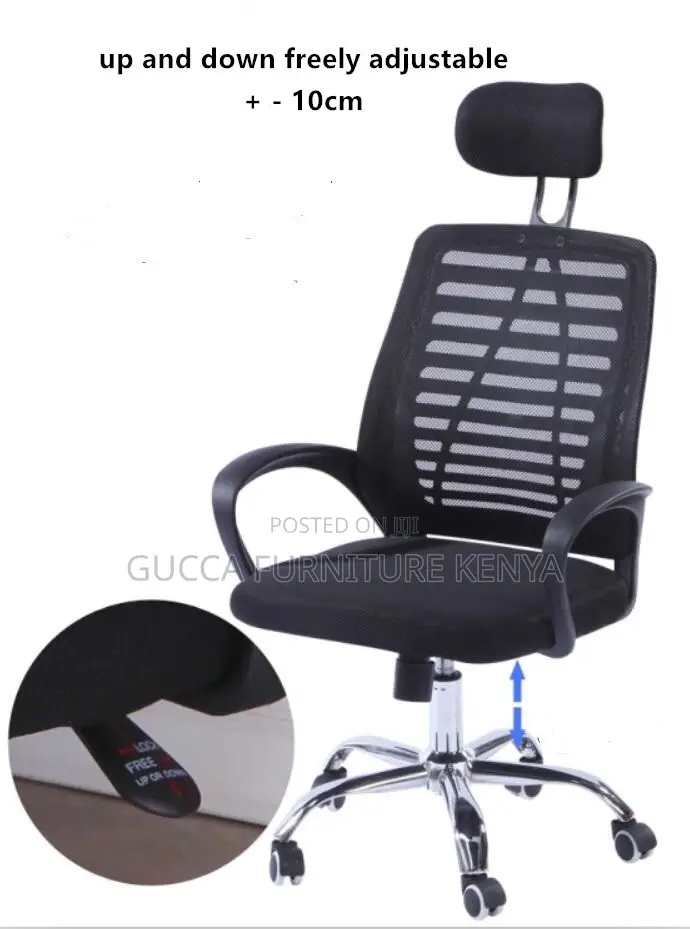 Swivel Height Adjustable Headrest Chair