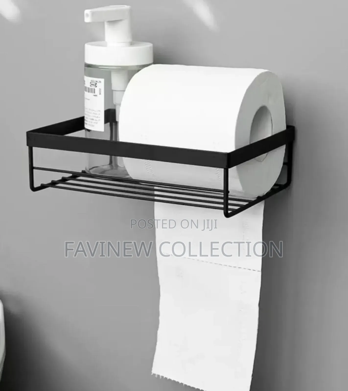 Punch Free Storage Rack for Toilet Paper Towel Box