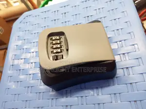 Grey Metallic Key Lock Box