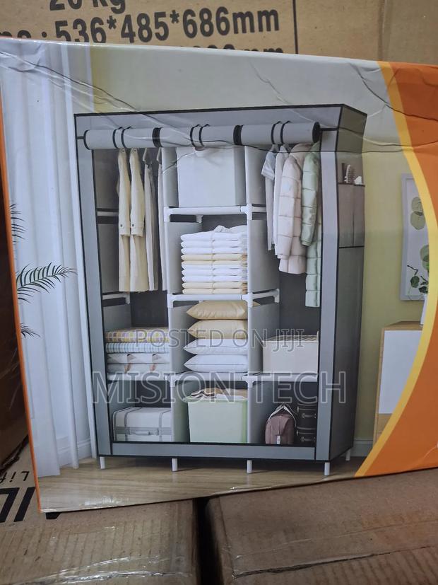 3 Colum Metallic Wardrobe - main view